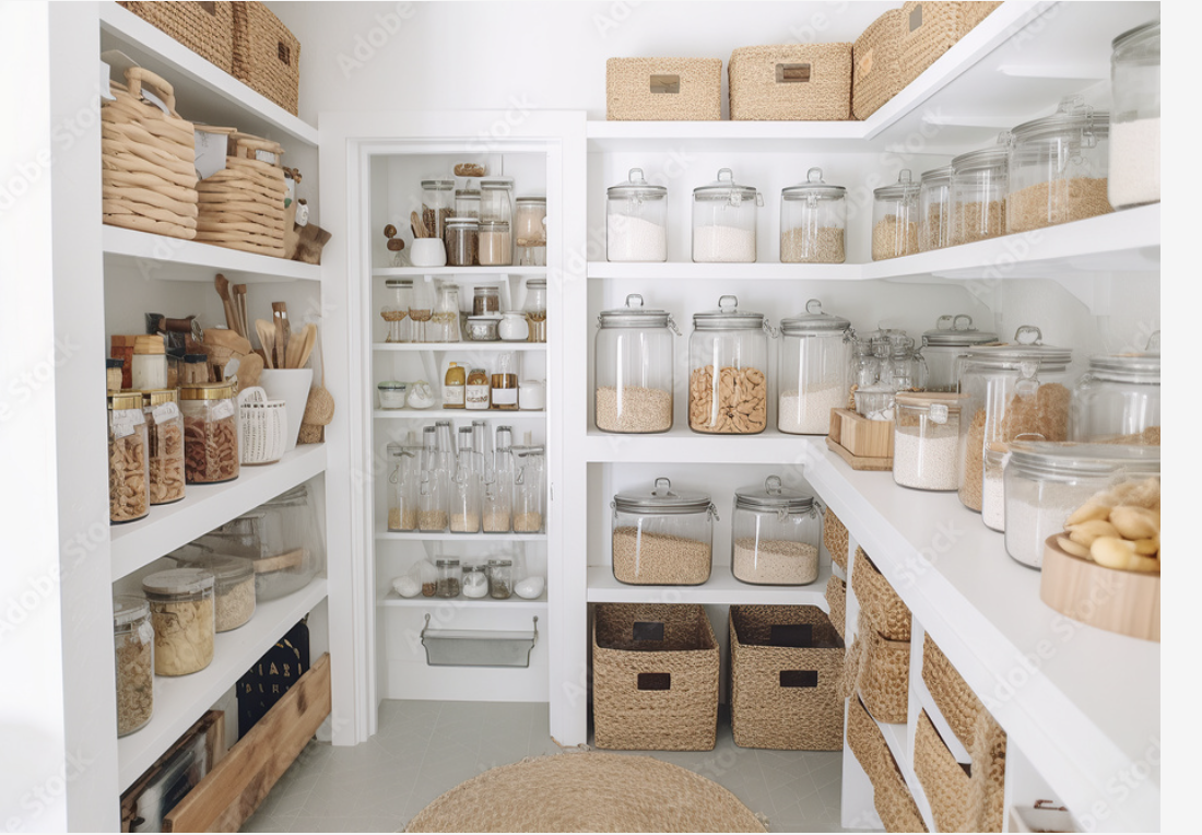 Organize your space. An organized walk-in closet is just one example of how functionality helps.